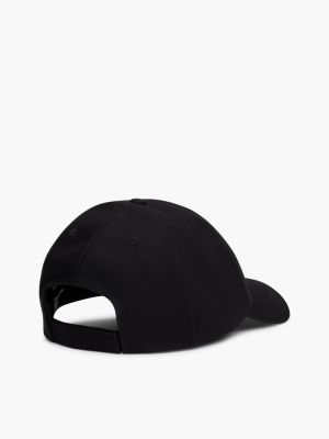 cappello da baseball a sei sezioni con logo nero da donne tommy jeans