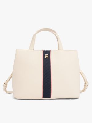 multi th monogram satchel for women tommy hilfiger