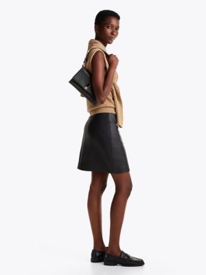 sac porté épaule heritage à clous noir pour femmes tommy hilfiger