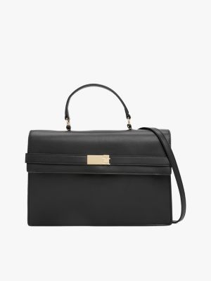 bolso satchel heritage black de mujeres tommy hilfiger