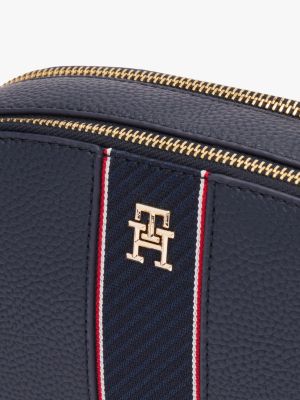 multi textured camera bag for women tommy hilfiger