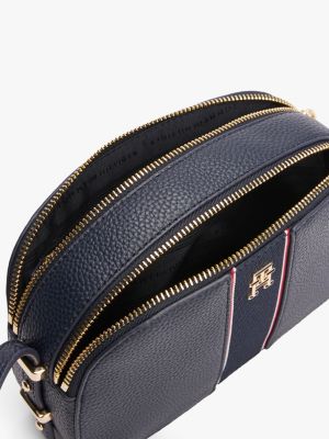 multi textured camera bag for women tommy hilfiger