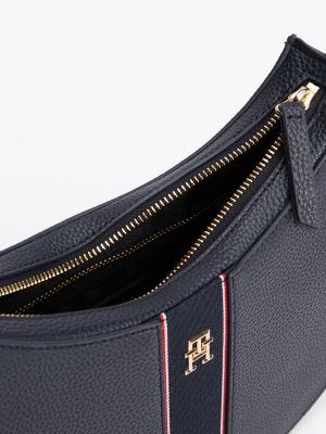 multi hobo-tasche mit genarbtem finish für damen - tommy hilfiger