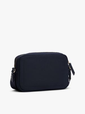 petit sac bandoulière à porte-cartes amovible bleu pour femmes tommy hilfiger