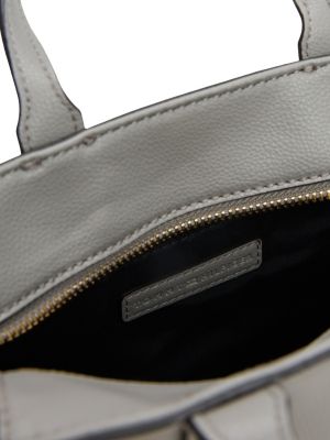 cabas th soft à bandoulière logo gris pour femmes tommy hilfiger