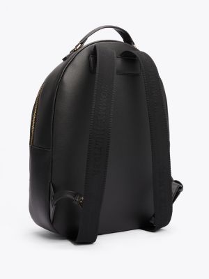 black th soft dome backpack for women tommy hilfiger