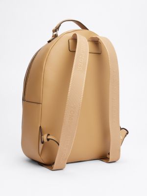 beige th soft dome backpack for women tommy hilfiger