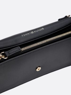 black heritage chain strap clutch for women tommy hilfiger