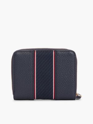 multi th monogram zip-around wallet for women tommy hilfiger