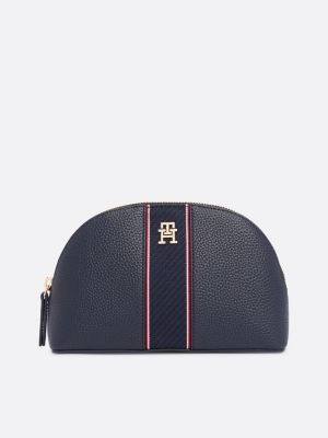 trousse de toilette arrondie effet grain fin multi pour femmes tommy hilfiger