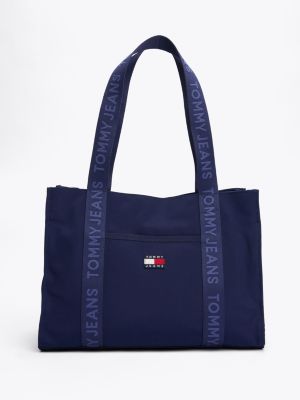 borsa tote essential con logo blue da donne tommy jeans