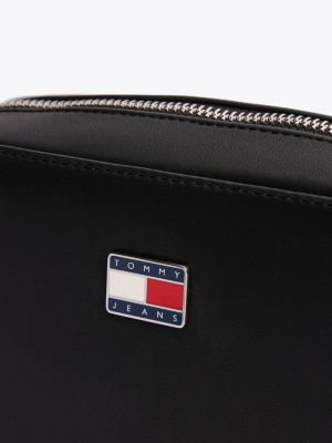 camera bag essential con logo nero da donne tommy jeans