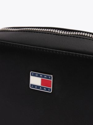 schwarz essential kameratasche mit logo für damen - tommy jeans