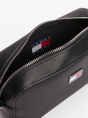 schwarz essential kameratasche mit logo für damen - tommy jeans