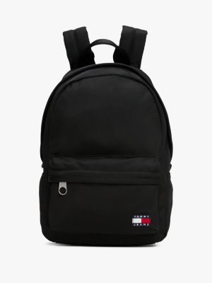 sac à dos arrondi essential à logo black pour femmes tommy jeans