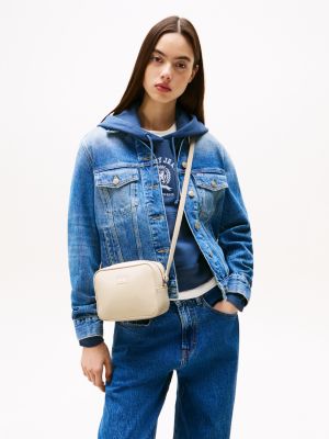 weiß essential kamera-tasche für damen - tommy jeans