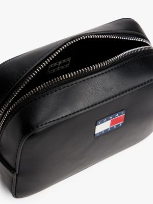 black essential camera bag for women tommy jeans