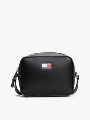 black essential camera bag for women tommy jeans