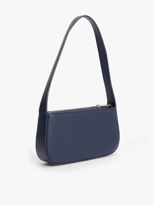 borsa essential con finitura liscia blu da donne tommy jeans