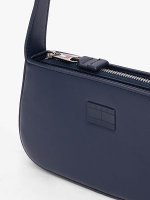 borsa essential con finitura liscia blu da donne tommy jeans