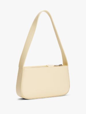 beige essential shoulder bag for women tommy jeans