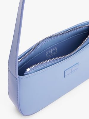 blau essential schultertasche mit logo für damen - tommy jeans