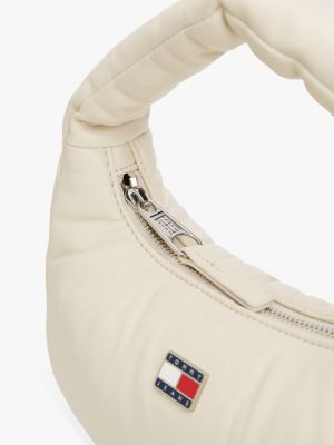 sac hobo à plaque blanc pour femmes tommy jeans