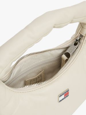 sac hobo à plaque blanc pour femmes tommy jeans