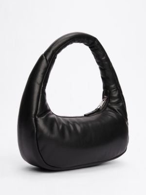 black padded handle shoulder bag for women tommy jeans