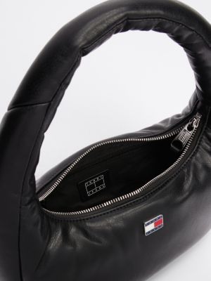 black padded handle shoulder bag for women tommy jeans