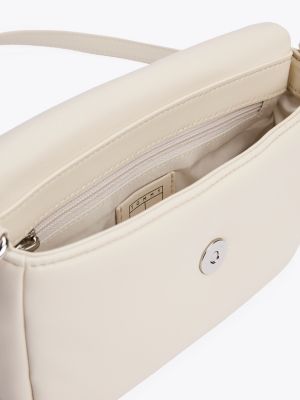 borsa a tracolla imbottita con patta bianco da donne tommy jeans