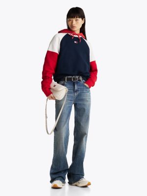 white padded flap crossbody bag for women tommy jeans