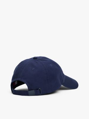 blau heritage cap mit tommy-emblem für damen - tommy jeans