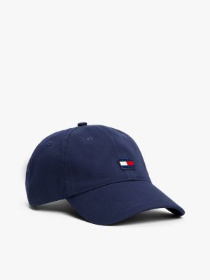 blau heritage cap mit tommy-emblem für damen - tommy jeans