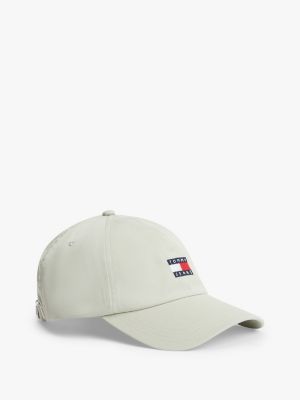 green czapka z daszkiem z naszywką z logo heritage dla kobiety - tommy jeans