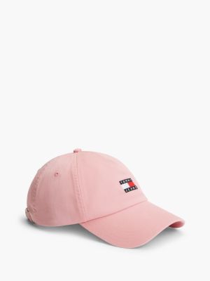 pink heritage baseball-cap im 5-panel-design für damen - tommy jeans