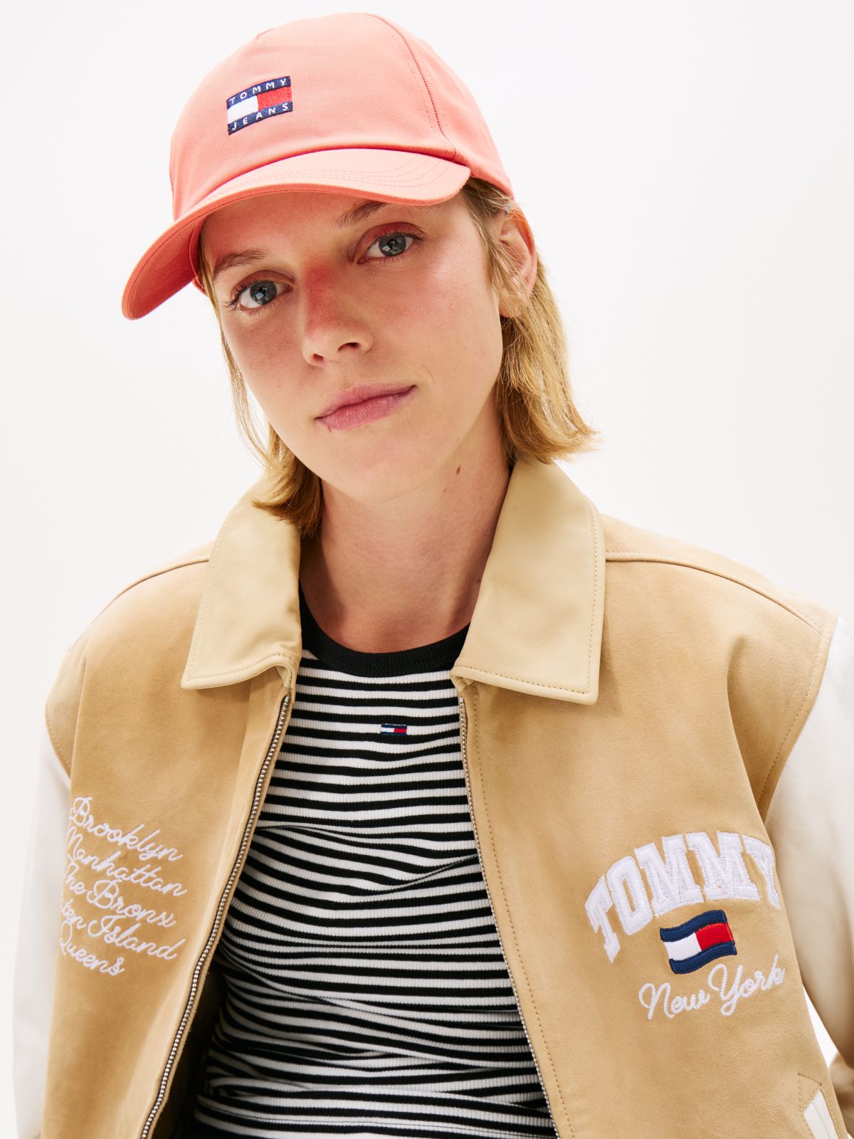 Heritage Logo Five-Panel Baseball Cap — Red