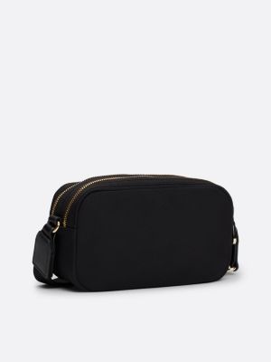 black th monogram camera bag for women tommy hilfiger