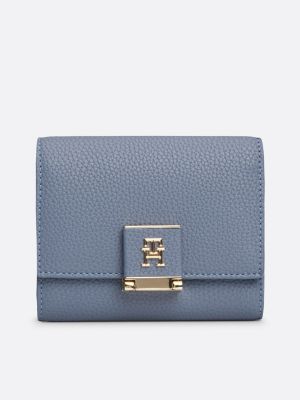 cartera plegable con monograma th  de mujeres tommy hilfiger