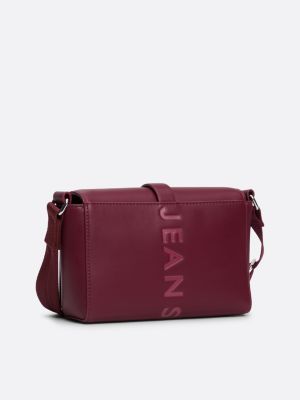 red city logo flap crossover bag for women tommy jeans