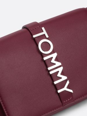 red city logo flap crossover bag for women tommy jeans