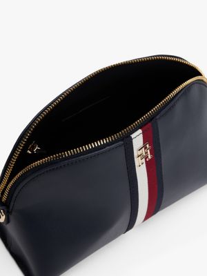 blue th monogram crossover bag for women tommy hilfiger