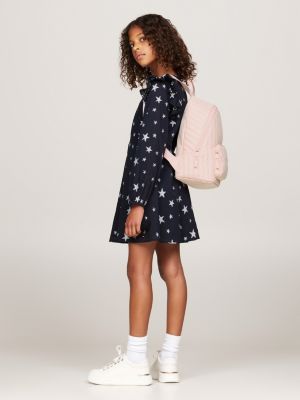 sac à dos matelassé monotype pour enfant rose pour filles tommy hilfiger