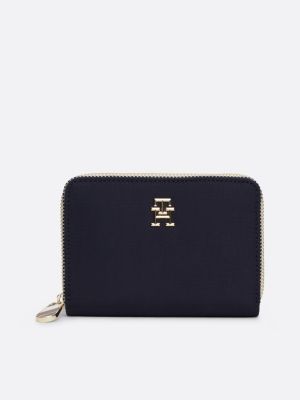 Corporate Medium Zip Around Wallet Blue Tommy Hilfiger