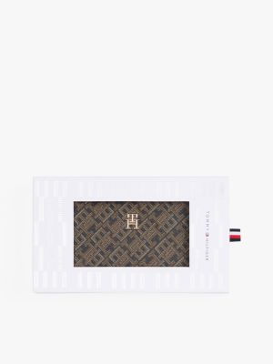cartera con cremallera y monograma th  de mujeres tommy hilfiger