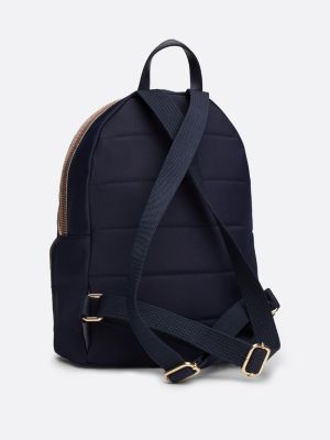 Rugzak met bol design en TH monogram Blauw Tommy Hilfiger