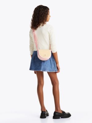 multi kids’ crossover woven flap bag for girls tommy hilfiger