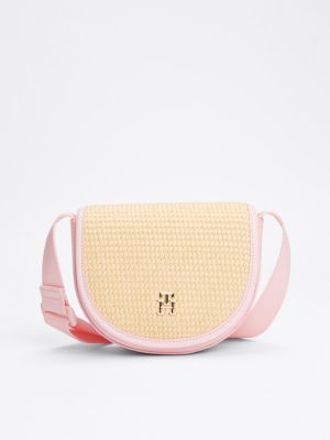 multi kids’ crossover woven flap bag for girls tommy hilfiger