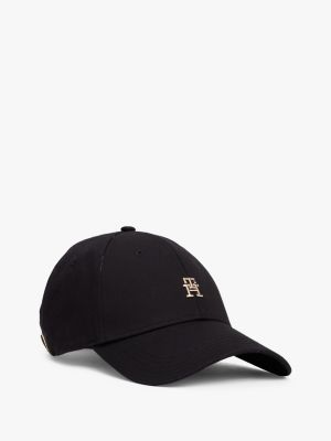 black chic six panel baseball cap for women tommy hilfiger