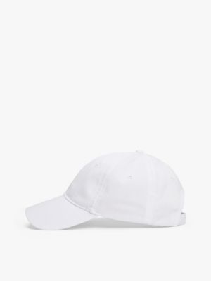 white essential flag embroidery baseball cap for women tommy hilfiger